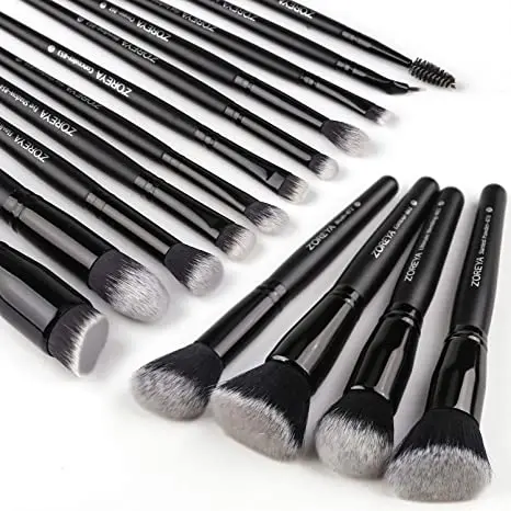 

Zoreya Black Makeup Brushes Set Professional Foundation Powder Contour Eyeshadow make up brushes pinceaux de maquillage