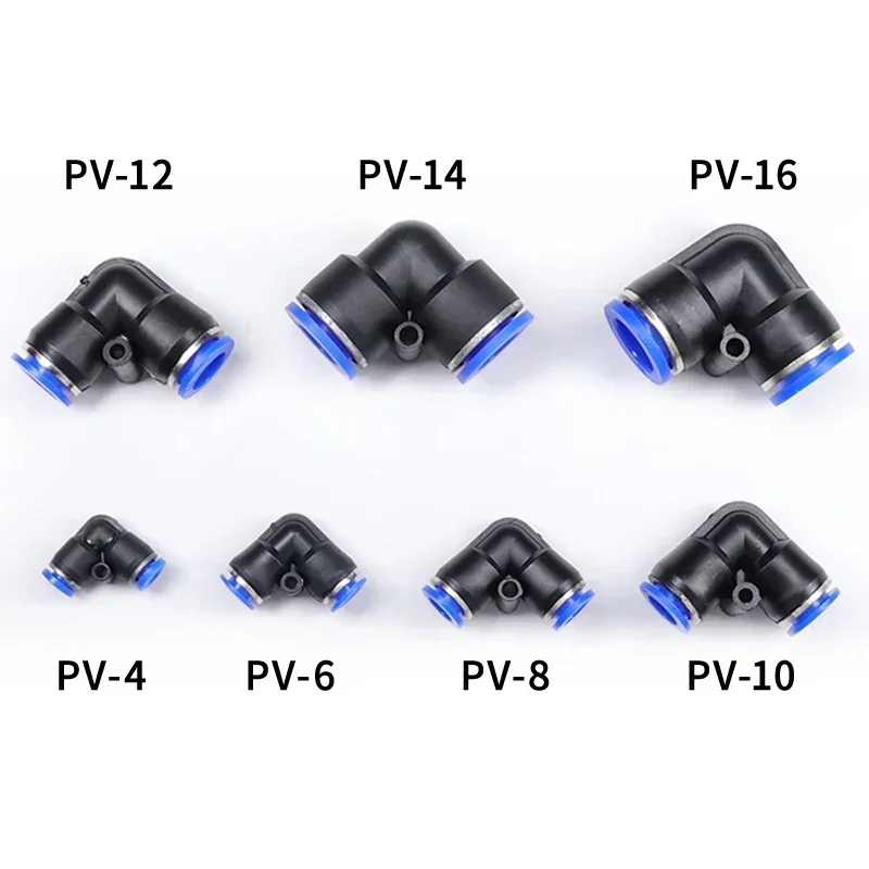 1~50pcs PY/PU/PV/PE Series Pneumatic Fittings OD 4mm 6mm 8mm 10mm 12mm 14mm 16mm Quick Push in Hose Jions for Air Pipe