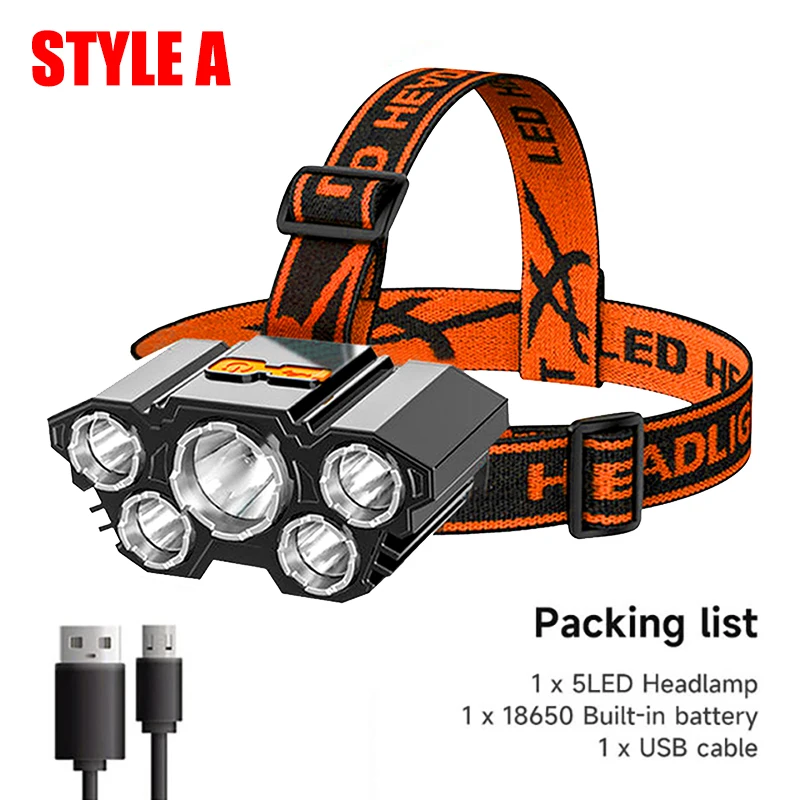 

Налобный фонарь KDULIT 5 LED