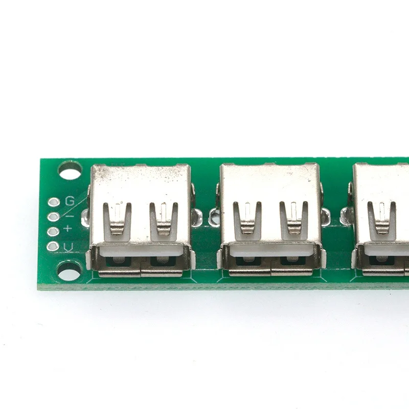 Фото Плата-адаптер USB 2.0 (женский) с 10 разъемами, тестовая плата, конвертер PCB, плата-переходник, вертикальная плата-адаптер 180 градусов №5