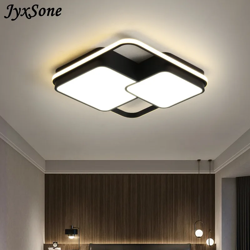 $103.47 2022 Chandelier Nordic Modern Ceiling Lamp Rectangular Simpl Dimmer Minimalist Decorative for Living Bedroom Dining Room Lights