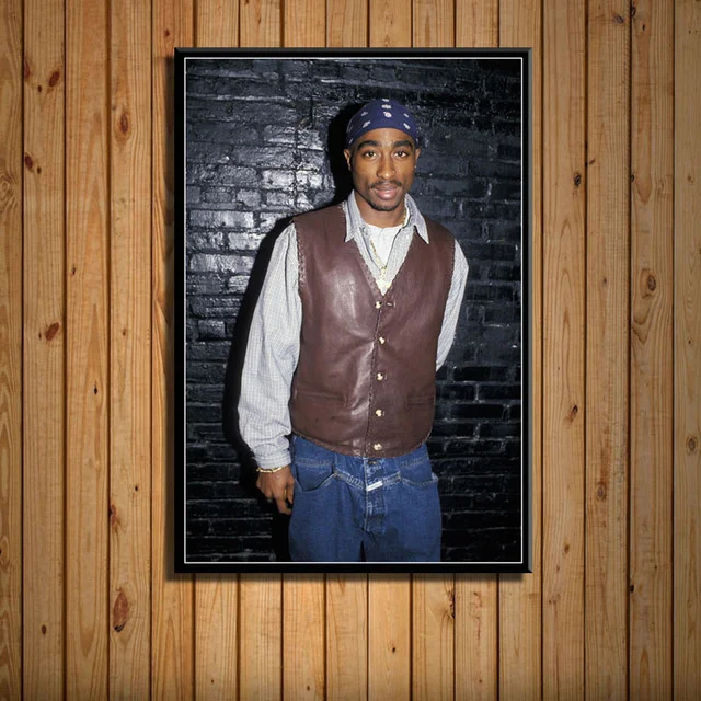 

Tupac Shakur 2pac Outlaw Rap Music Rapper Star Hip Hop canvas paintings picture on the wall living room decoration Cuadros