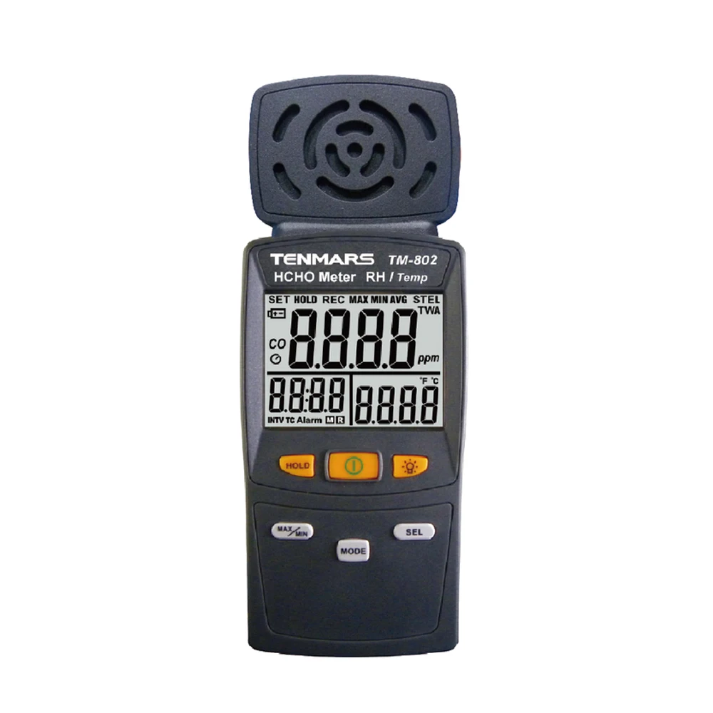

Tenmars TM-802 Formaldehyde Meter Air Formaldehyde Tester Measurement Rang 0.00-5.00PPM