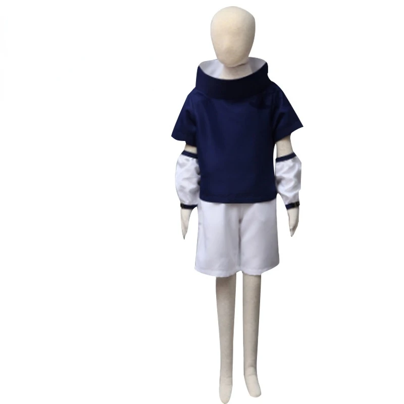 

Anime Ninja Cos Cloth Uchiha Sasuke Hokage Konohagakure Summer Cosplay Costume Children Cosplayer Comic Fans Kids Uniform