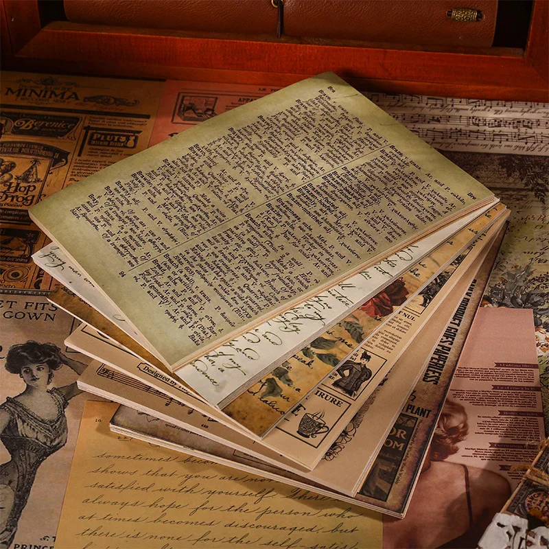 

30pcs Vintage Papers Pack for Scrapbooking Card Making Junk Journal Decoration DIY Gift Packaging Crafts Supplies Paper 2023 New