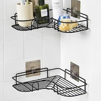 bathroom shelf shower shelves shampoo holder cosmetic rack basket corner wall mounted kitchen storage accessories home organizer
