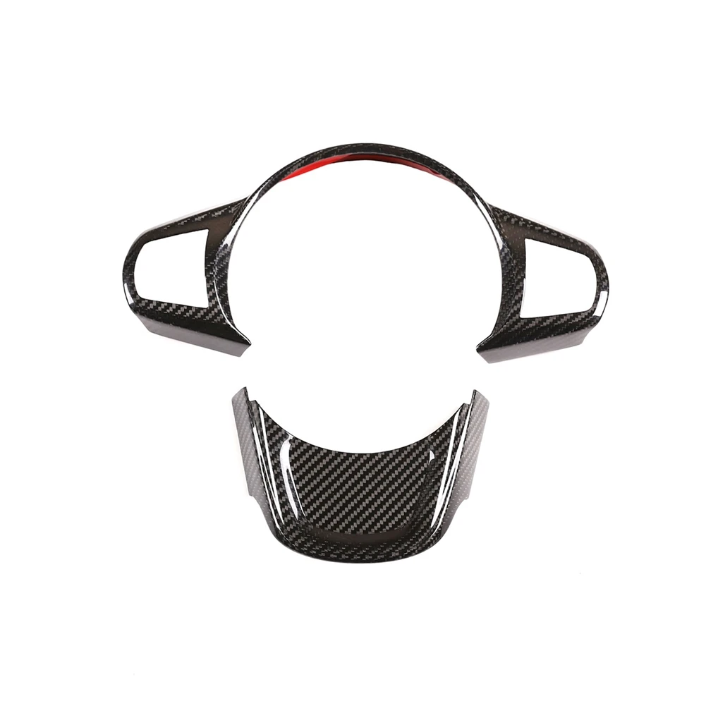 

Car Carbon Fiber Steering Wheel Panel Cover Trim Frame Sticker for Toyota Supra 2019 2020 2021 2022