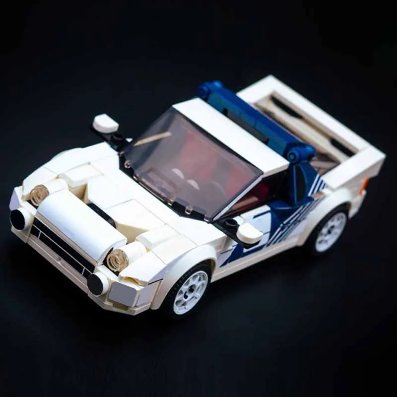 Популярная модель Speed Champion MOC Building 4-цилиндровый супер раллийный автомобиль