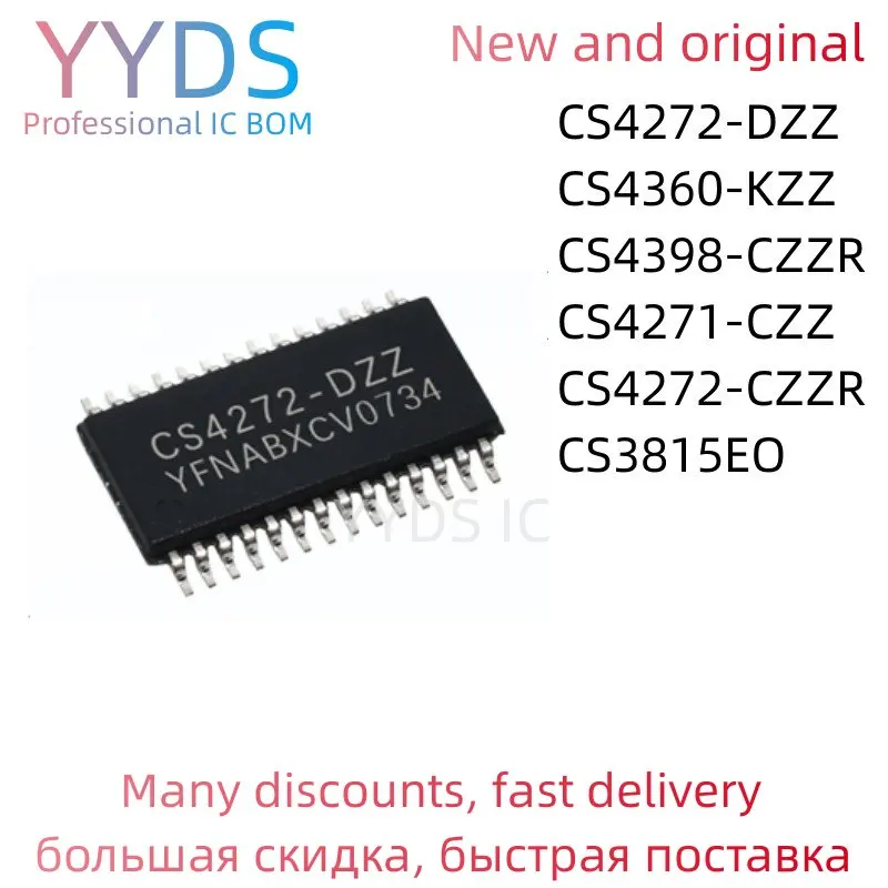 CS3815EO CS4272-DZZ CS4272-CZZR CS4360-KZZ CS4398-CZZR CS4271-CZZ 100% Новый оригинальный IC TSSOP-28