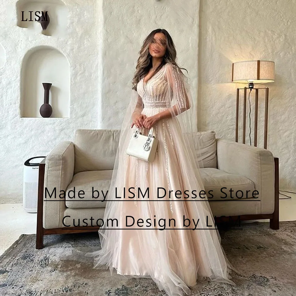 

Платье женское ТРАПЕЦИЕВИДНОЕ с бисером, с рукавом-накидкой