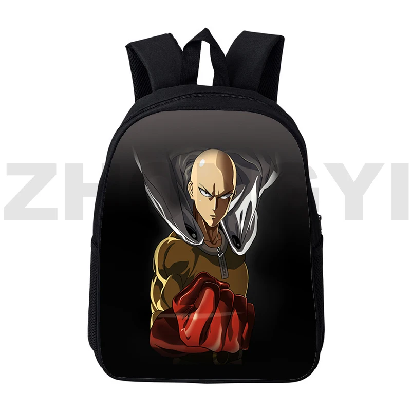 

Top Quality Student Cartoon One-Punch Man 3D Backpacks 12/16 Inch Anime Comics Canvas Backpack Men Women Travel Business Mochila