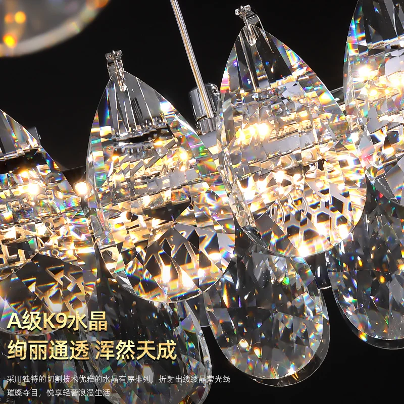 Круглые хрустальные люстры K9 для гостиной хрустальное большое освещение