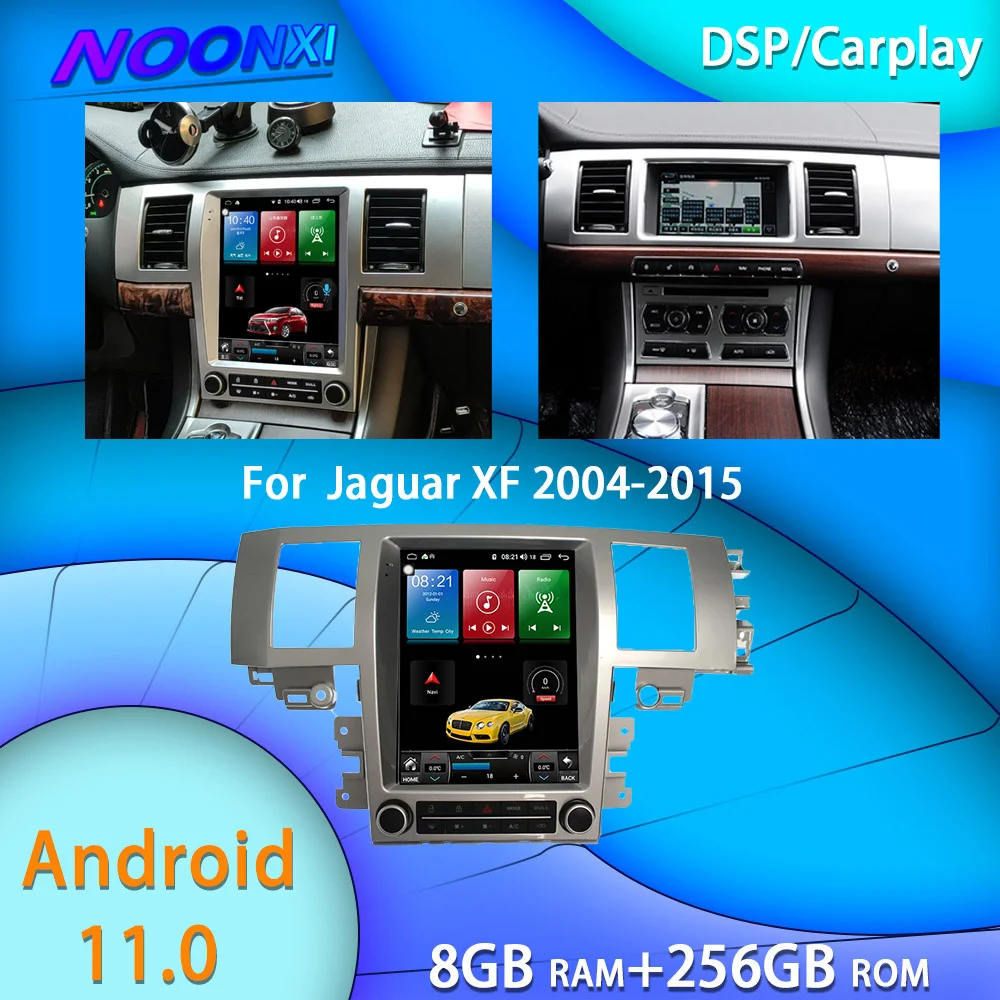 8G+256GB Android11 For Jaguar XF X250 2004-2015 All In One Car Tesla Screen Audio Intelligent System Radio 2 Din Video Players 8G+256GB Android11 For Jaguar XF X250 2004-2015 All In One Car Tesla Screen Audio Intelligent System Radio 2 Din Video Players