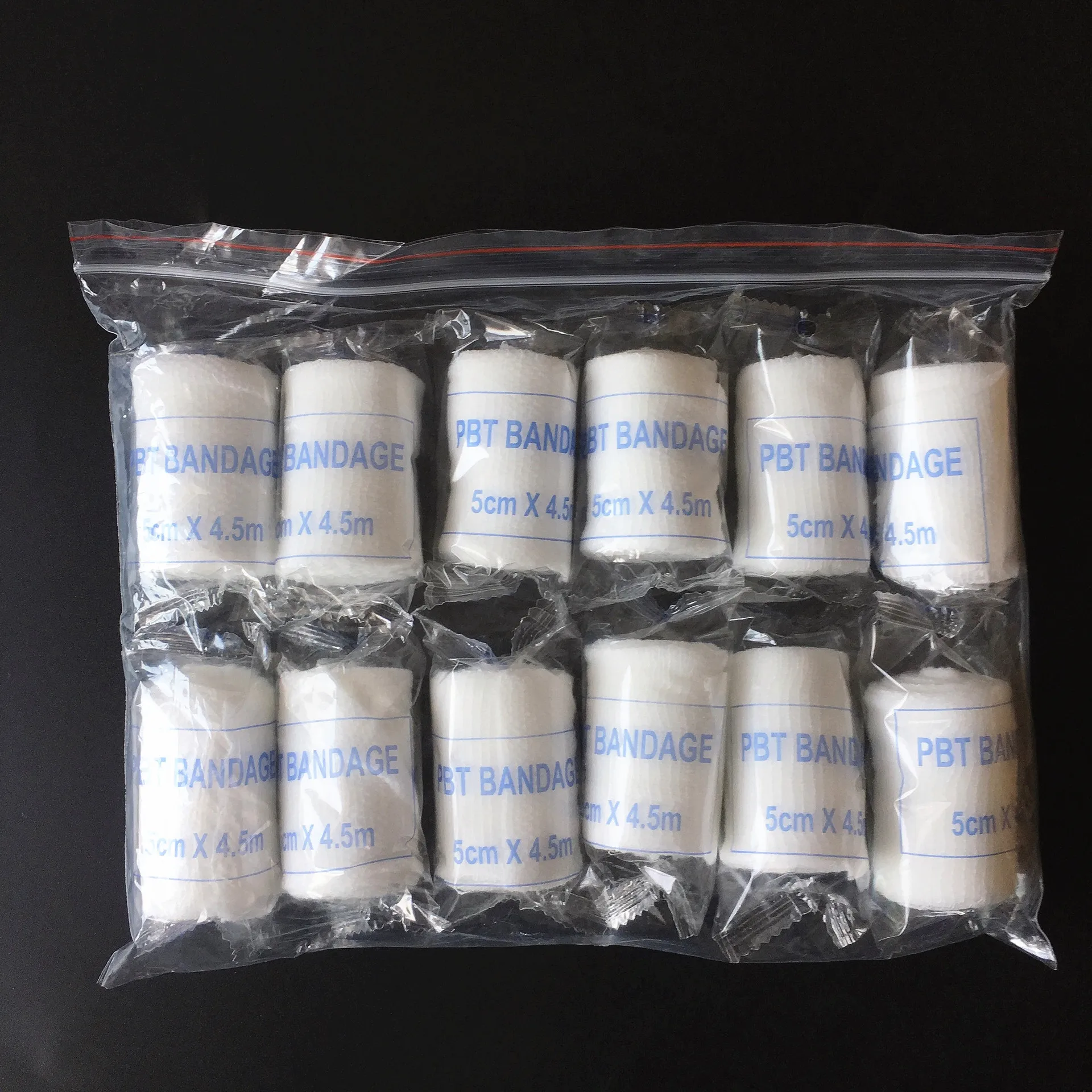 

6 rolls/lot 4.5m PBT Elastic Bandage First Aid Kit Gauze roll Wound Dressing Medical Nursing Emergency Care Bandage