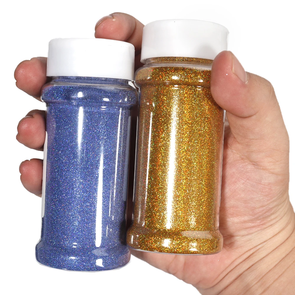 

3.5OZ Bottle Holographic Nail Art Glitter Powder Sparkly Laser 0.1mm Ultra-fine Dust Nail Supplies For Professional Manicure S-