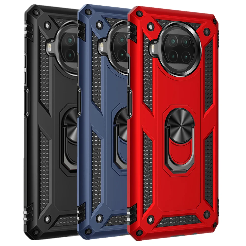 

Mi 10T Lite For Xiaomi Mi 11T Pro Magnetic Car Ring Armor Case For Xiaomi 11i 11 10T Lite POCO M3 X3 NFC GT Redmi Note 10 10S 9T