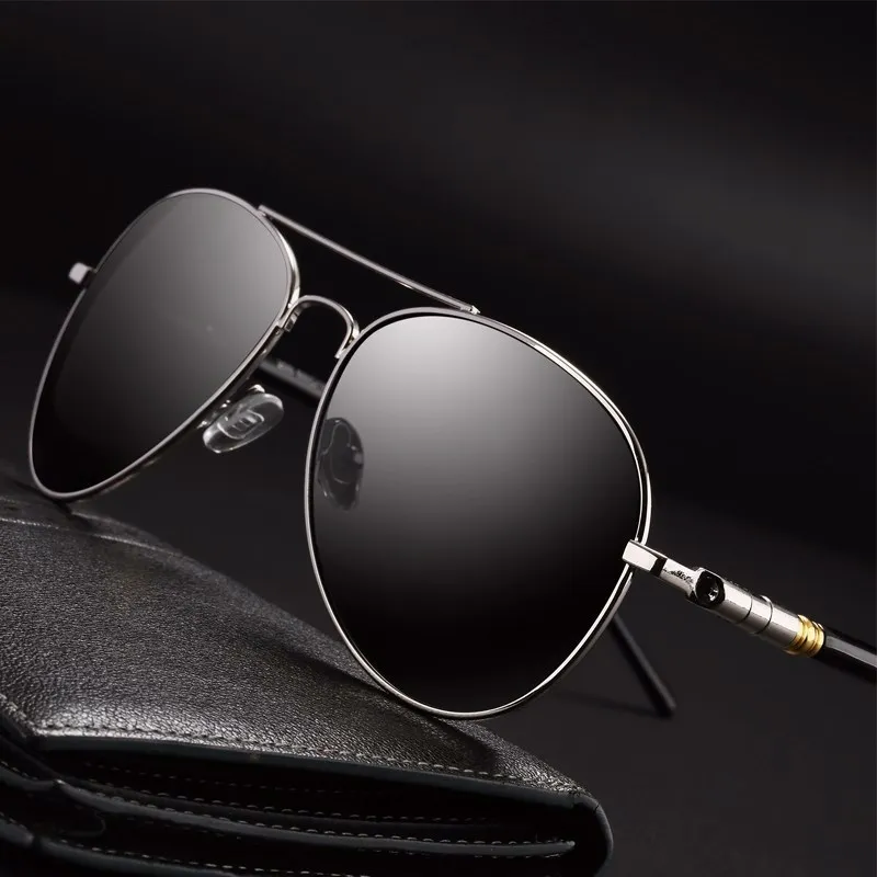 

fashion Pilot Sunglasses Men Polarized Alloy Driving Sun Glasses Women Eyewear Hot Polariod Sunglass Pilot Eyeglasses Zonnebril