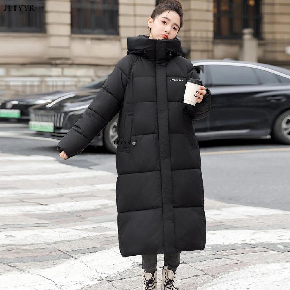 Парка женская новая верхняя одежда Корейская длинное пальто женские зимние
