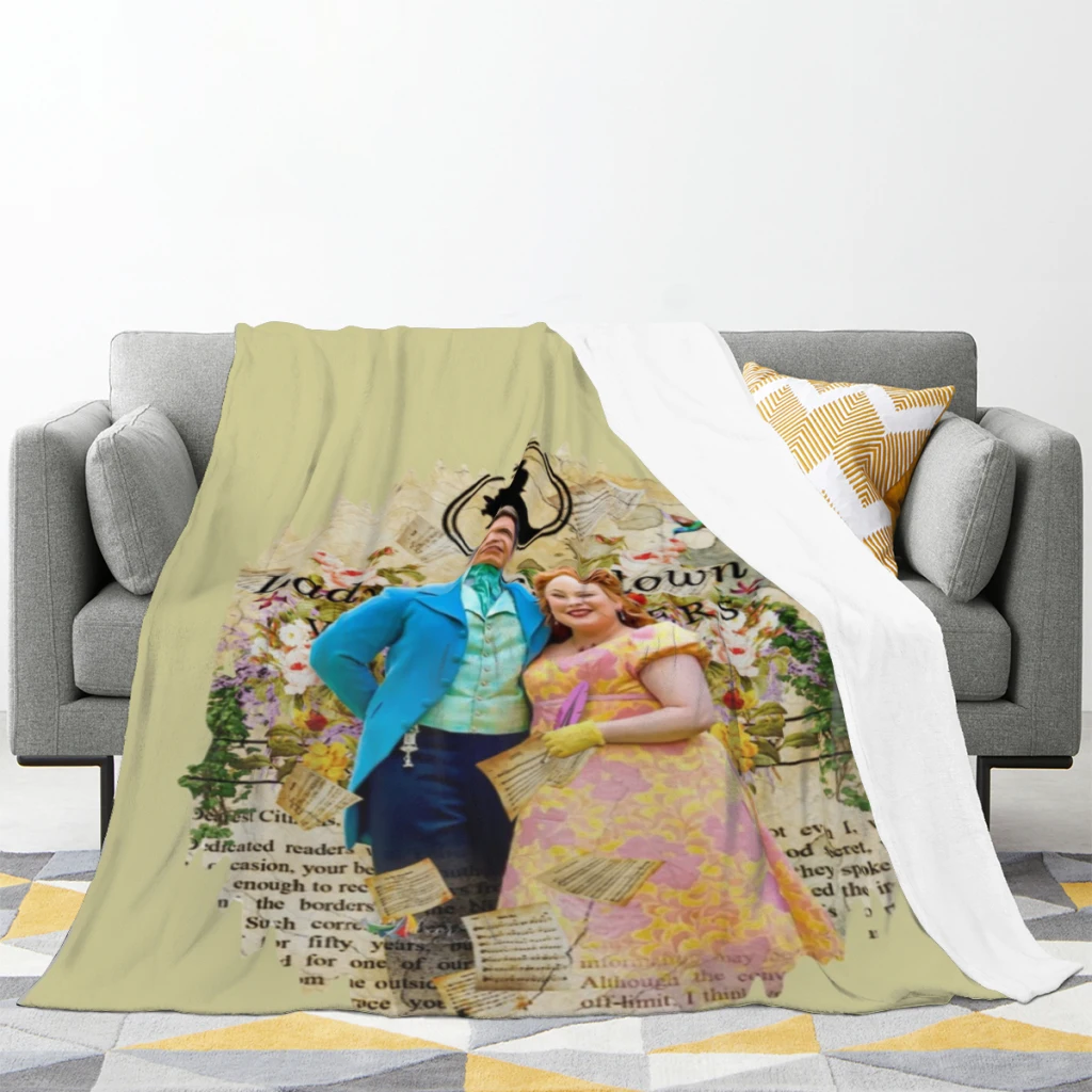 Пенелопа и Колин - одеяла Бриджертон серии. Теплые фланцевые одеяла. Мягкое