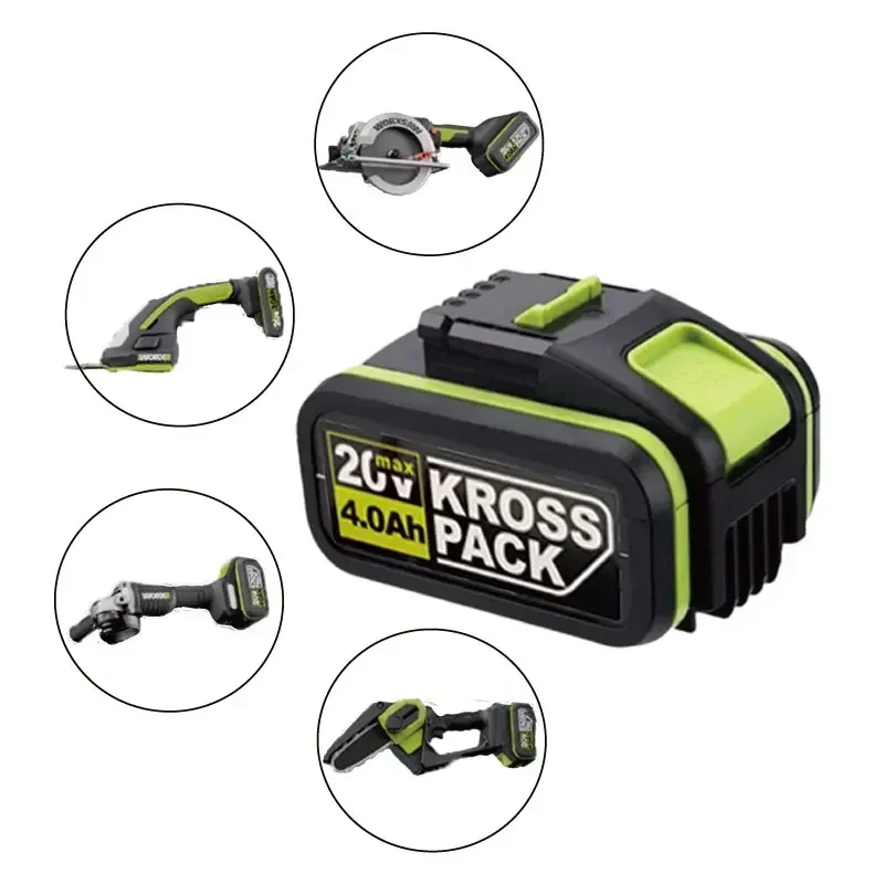 Электрический инструмент Worx WA3551 WA3553 WX390 WX176 WX178 WX386 WX678 20V4000mAh литий-ионный