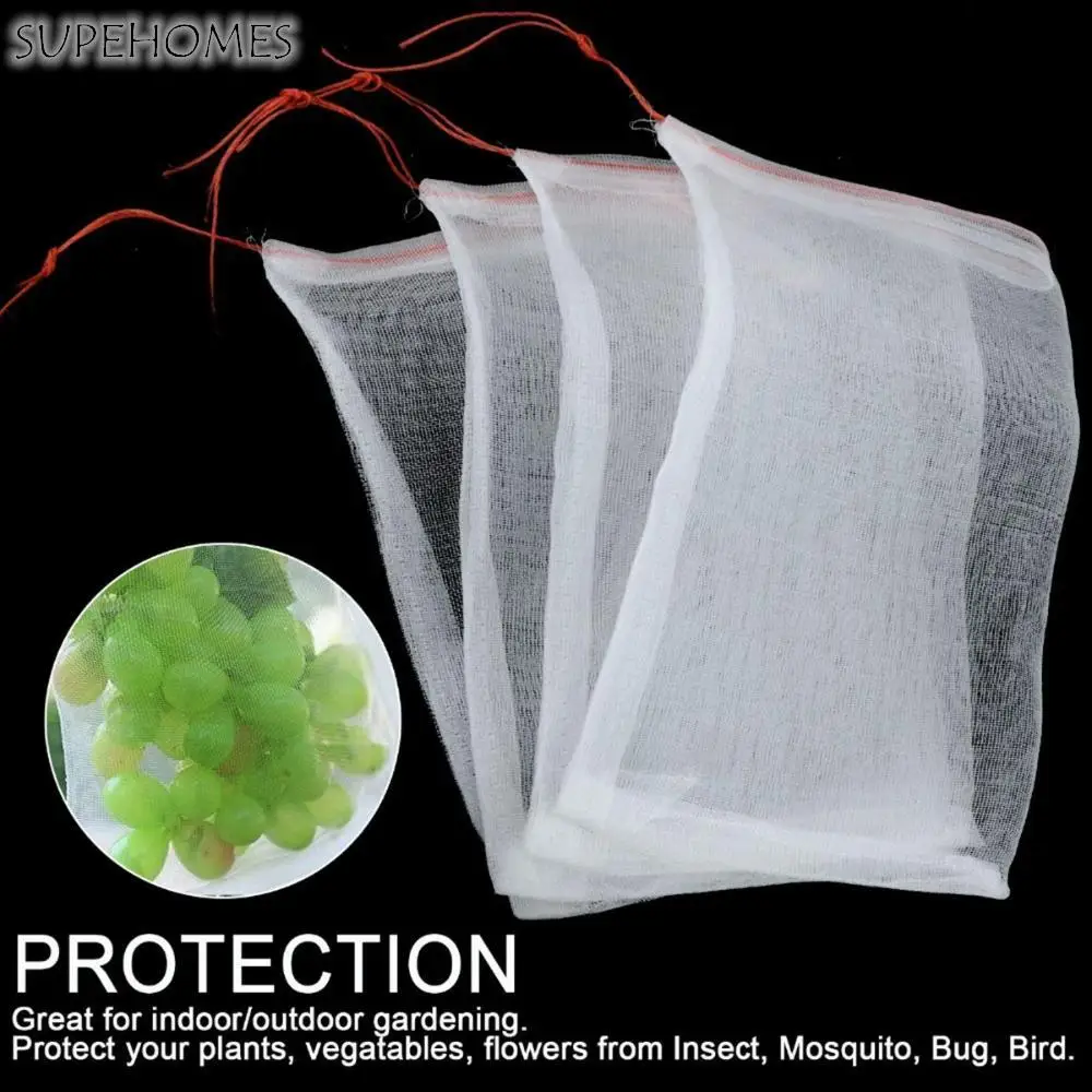 

10pcs/set Vegetable & Fruit Mesh Bag Drawstring Reusable Washable for Seed Soaking & Sprouting Kitchen Storage Bag