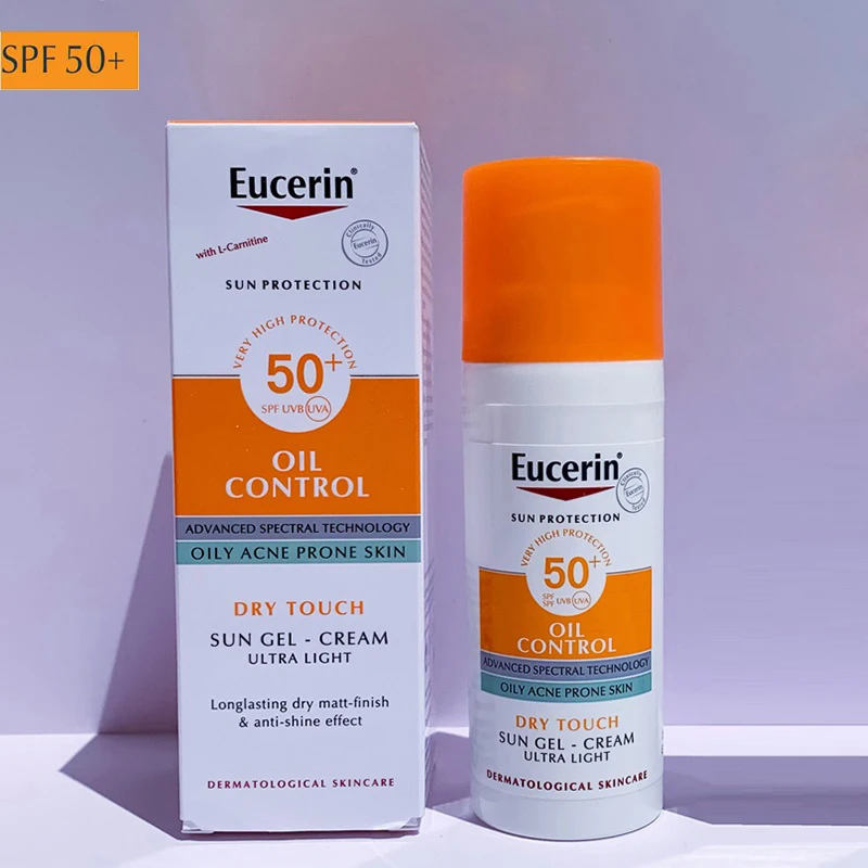 

Eucerin Oil Control Facial Sunscreen 50ml Sun Protection Sensitive Skin Anti-UV SPF50+ Waterproof Sun Care Sunblock Care