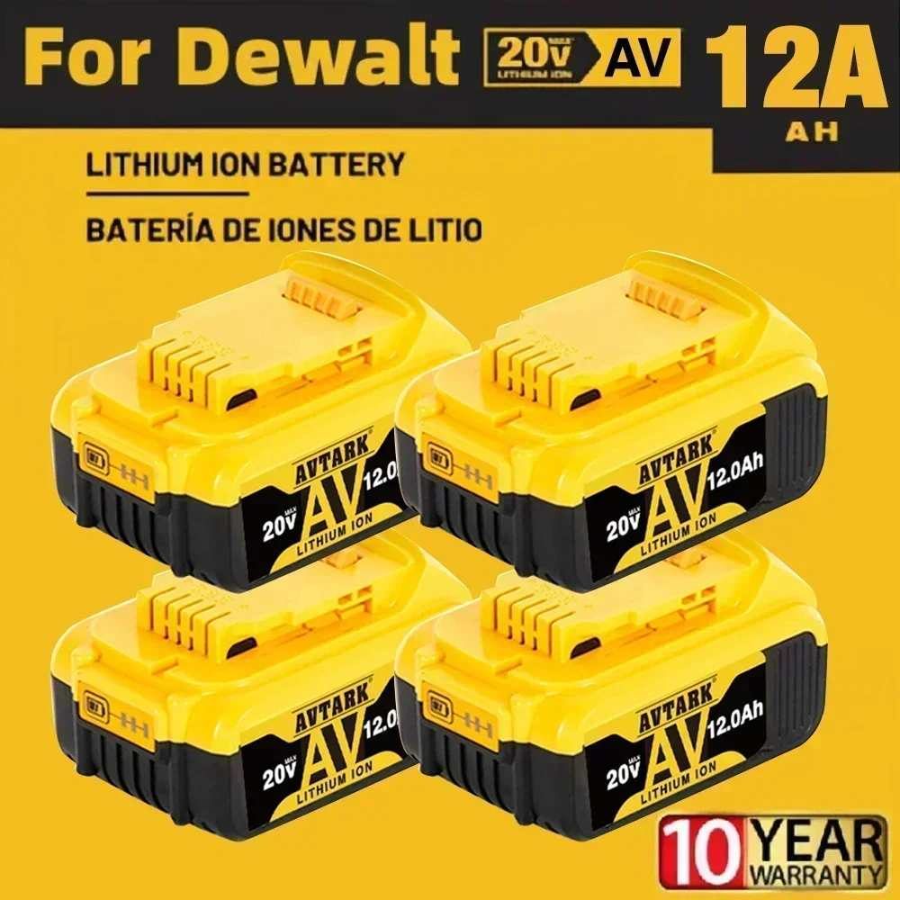 Сменный литиевый аккумулятор для Dewalt DCB200 20 В 12000 мАч 18 DCB184 DCB182 DCB180 DCB181 DCB201 DCB20