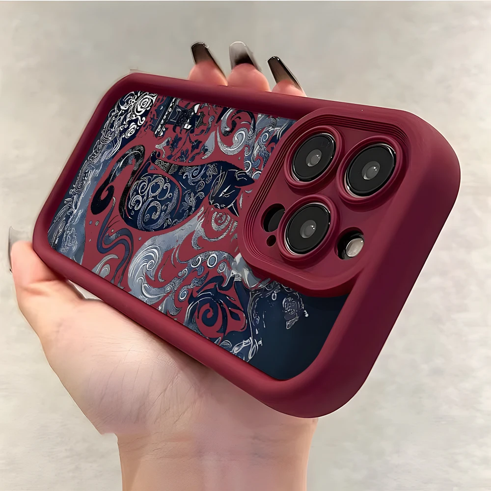 Cool Totem Cat Чехол для телефона Oppo Reno 12 11 10 8 7 6 5 4 3 2 Reno12 Reno11 Reno10 Reno8 T Z F Pro Plus 4G