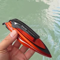 mini rc bait boat 2 4g wireless remote control speedboat with light yacht electric simulation model water game summer toys gifts
