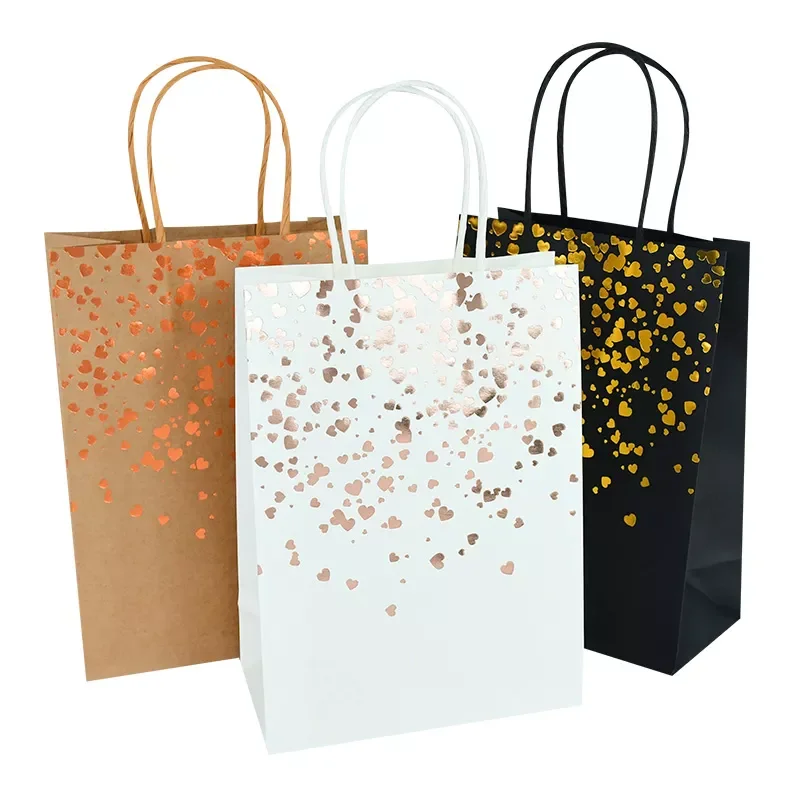 

Paper Bags White Gift Packaging Bag for Guests Wedding Party Kids Birthday Chocolate Decor Noel Navidad Christmas Gift Bag