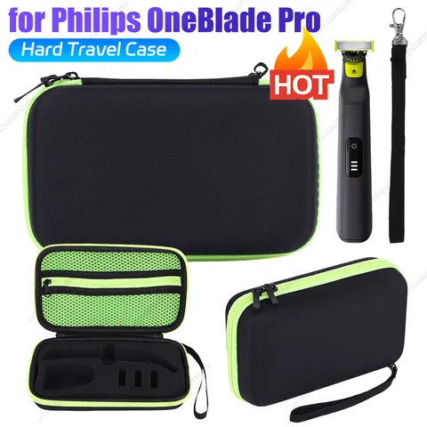 Жесткий дорожный чехол, чехол для переноски, электрический триммер, бритва, дорожный чехол, портативная сумка для хранения для Philips OneBlade Pro и аксессуары