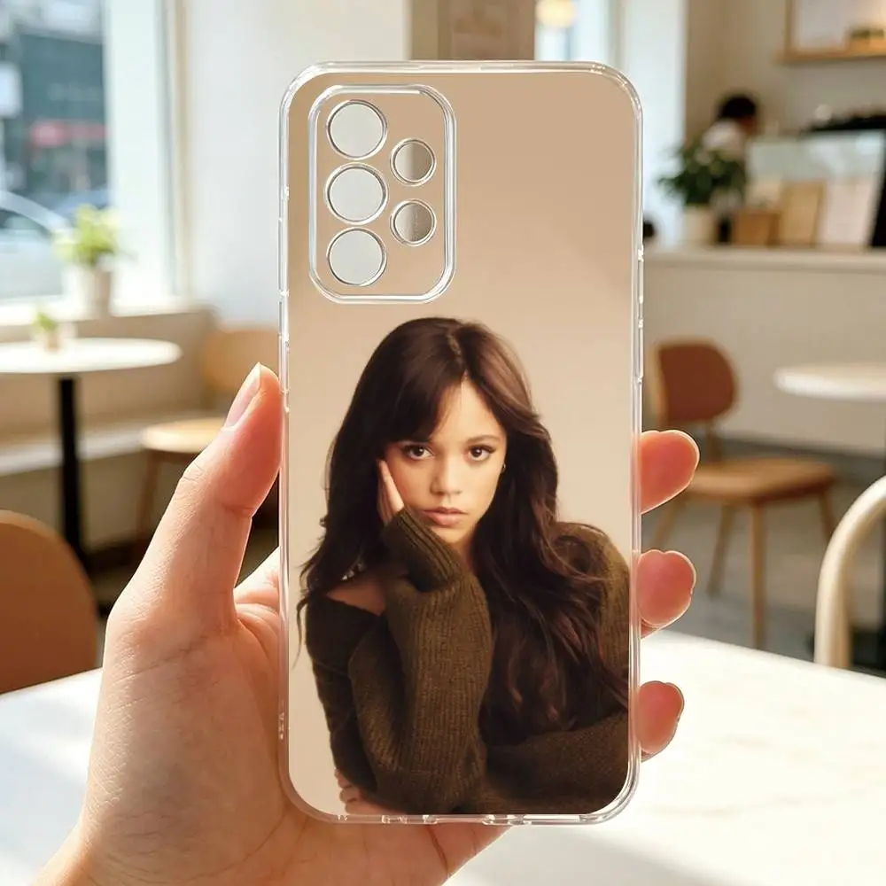 Чехол для телефона j-Jenna Ortega, прозрачный, силиконовый, мягкий, для Samsung S25, S24, S21, S22, S23, S30, Ultra, S20, Plus, Fe (art.: 3920db444ffc4) - 3920db444ffc4