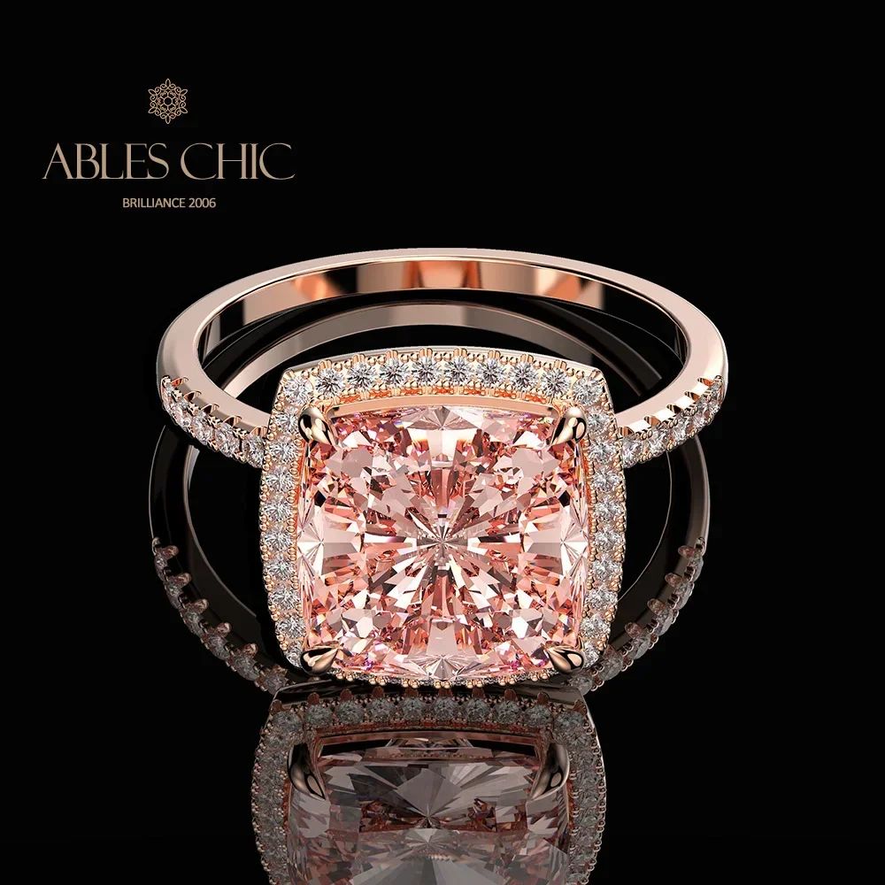 Серебряное коктейльное кольцо с розовым сапфиром S2R1S2R0944