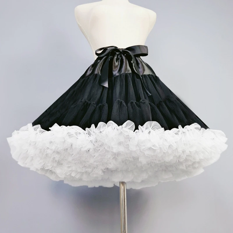 

Women's Crinoline Petticoat Tutu Skirt Multiple Layers Ball Gown Half Slips 16 Inch Underskirt for Wedding Bridal Dress