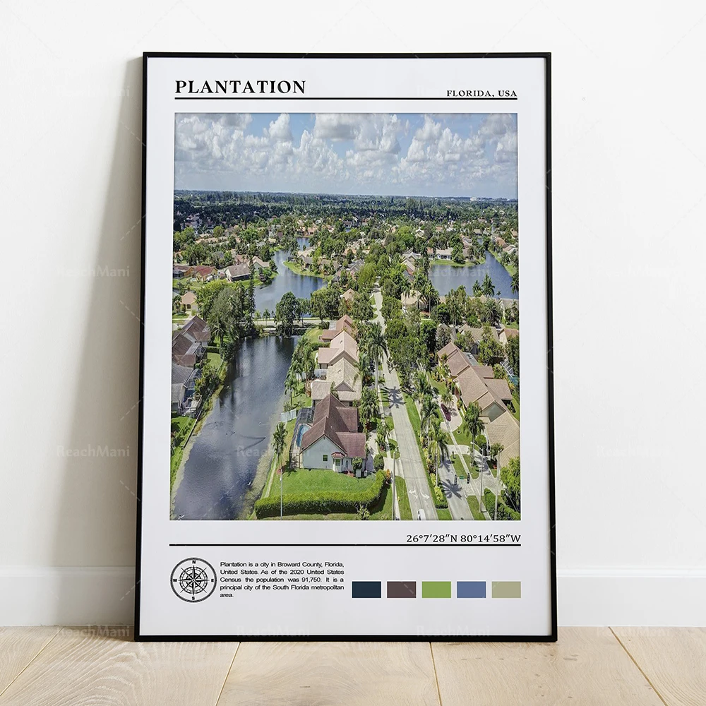 Pembroke Pines Port St. Lucie Sarasota Punta Gorda Санкт-Петербург Tallahassee Tampa постер для путешествий из