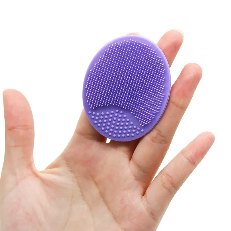 

Silicone Facial Cleansing Brush Lightweight Silicone Oval Facial Cleansing Brush Beauty Cleaning Tool