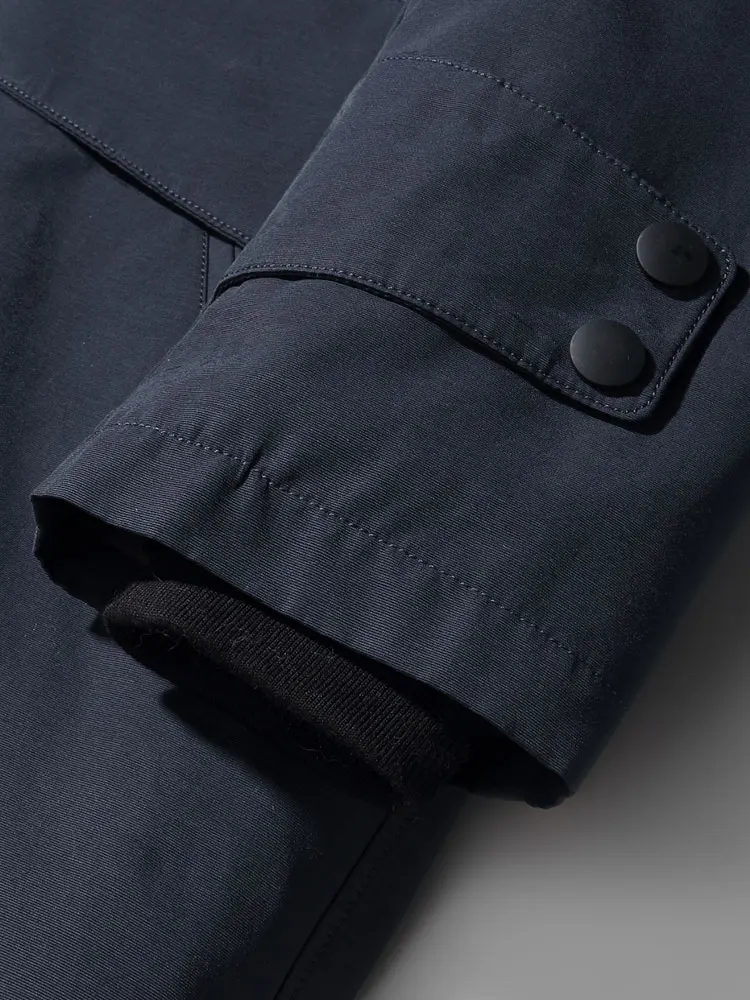 Parka Men's Mid-Length New Men's Leather Fur Coat Winter Coyote Fur Liner