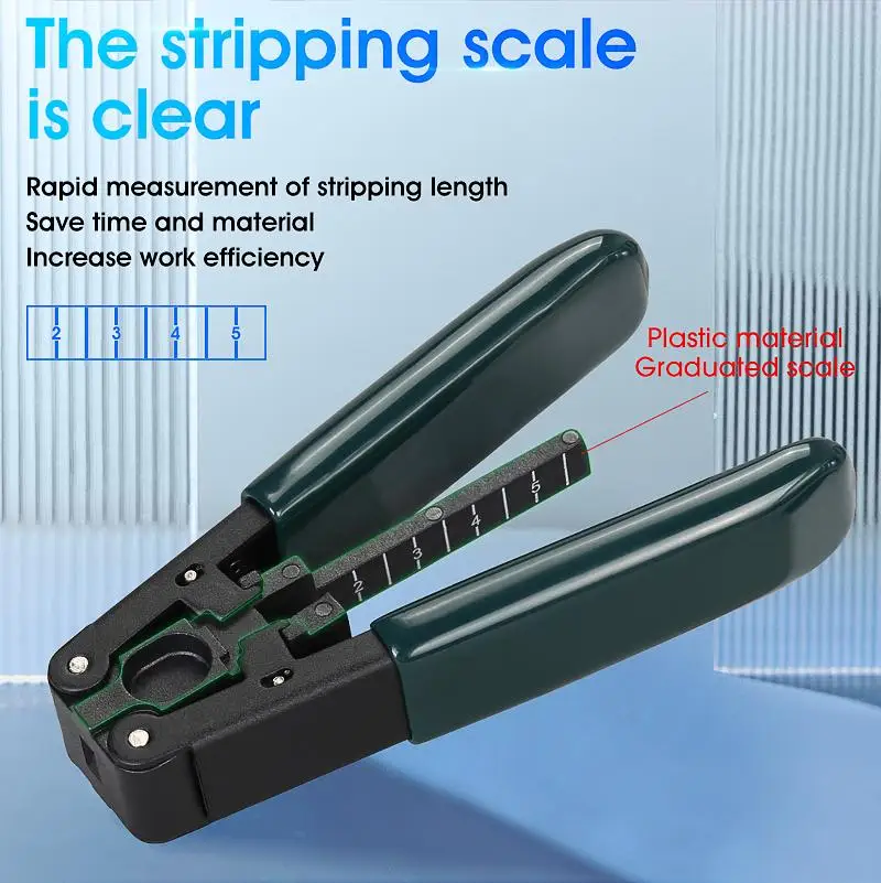 

Fiber Optic Cable Stripper Glass Fiber Stripping Tool 3 x 2mm Fiberglass Pliers For Indoor Wiring Cable