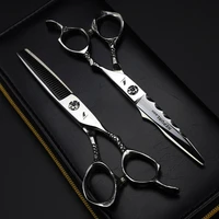 nepurlson 6 inch professional barber hair cutting thinning styling tool japan 440c hairdressing scissors set hair salon shears