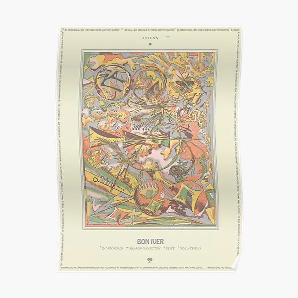 

Bon Iver плакат, Художественная Современная картина, забавное Оформление интерьера комнаты, роспись, картина без рамки