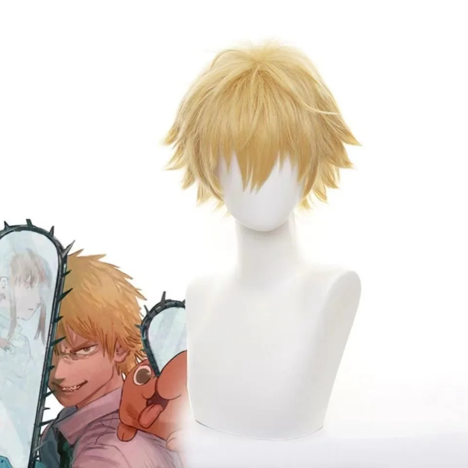Short Wigs Chainsaw Man Play Role Heat Resistant Synthetic H