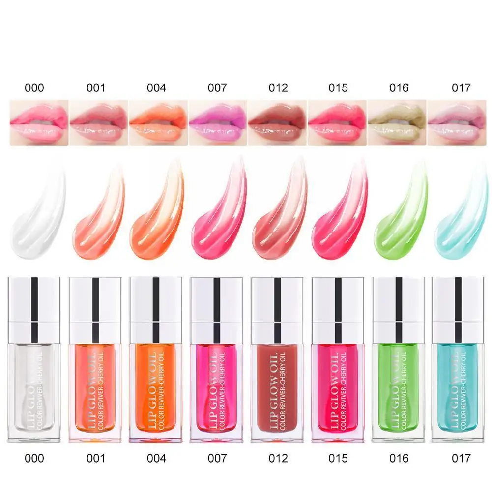 

Clear Fashion Crystal Jelly Moisturizing Lip Oil Plumping Lips Lip Gloss Tinted Oil Lip Lip Plumper Plump Makeup Sexy Glow X0F9