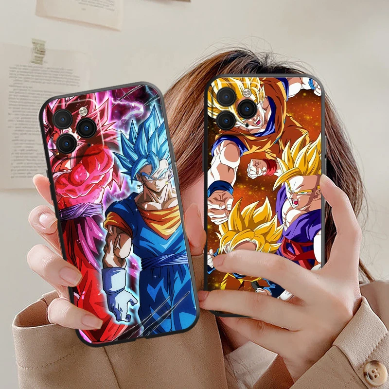 

Dragon Ball Anime Phone Case For Apple iPhone 11 12 13 Pro 12 13 Mini X XR XS Max SE 5 6 6s 7 8 Plus Soft Liquid Silicon TPU