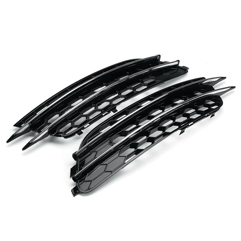 

2 шт., крышка передней противотуманной фары автомобиля, сотовая решетка для Audi A6 C7 2012 2013 2014 2015