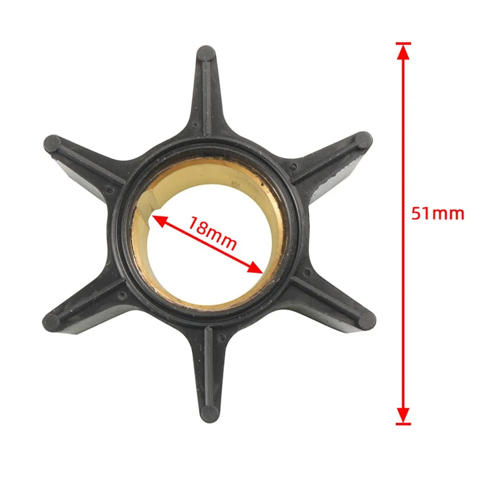 

Water Pump Rubber Impeller O-1051Replace395289/20-35hp Outboard Motor Parts (inner Diameter 16mm)