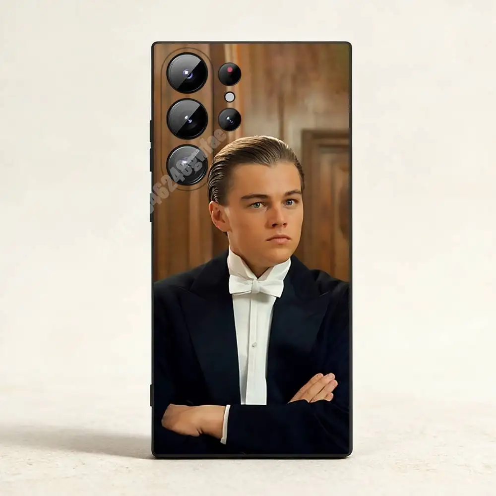 Фото Чехол для телефона с изображением Леонардо Ди Каприо (киноактер) для Samsung Galaxy S21 22 23 S24 25 26 Ultra Plus FE Lite, силиконовый бампер №3