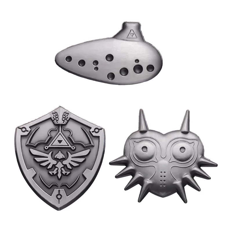 

Legend of Zelda Breath of The Wild Cartoon Enamel Pins Majoras Mask Metal Brooch Lapel Badge Clothing Backpack Accessories