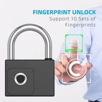 new tuya smart home fingerprint lock bluetooth fingerprint padlock door locks ip65 waterproof keyless usb rechargeable house loc