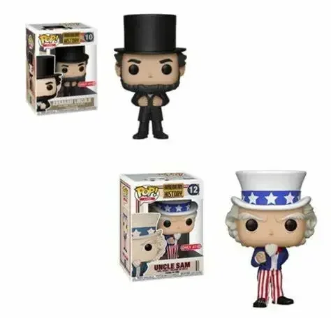 Фигурка Funko POP с качающейся головой игрушки Dr. Doom Uncle Sam 12. # Авраам Линкольн 10.