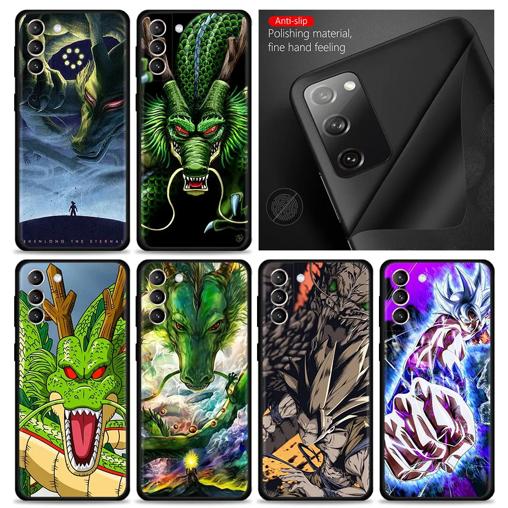 

Phone Case For Samsung Galaxy S21 S20 FE S22 Ultra S10 S9 S8 Plus S10e Note 20Ultra 10Plus Coque Dragon Ball Shenron Son Goku